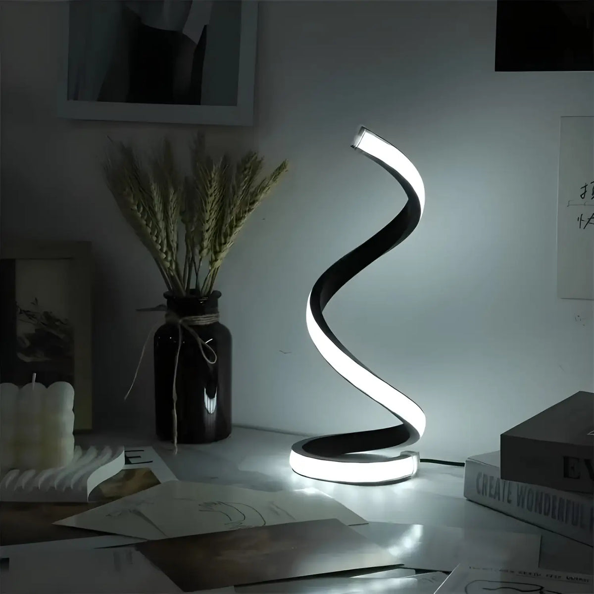 Dimmable LED Spiral Night Lamp