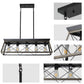 5-Light Farmhouse Rectangular Island Chandelier