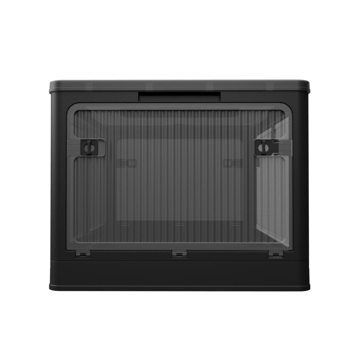 4-Pack Transparent Stackable Storage Bins with Wheels
