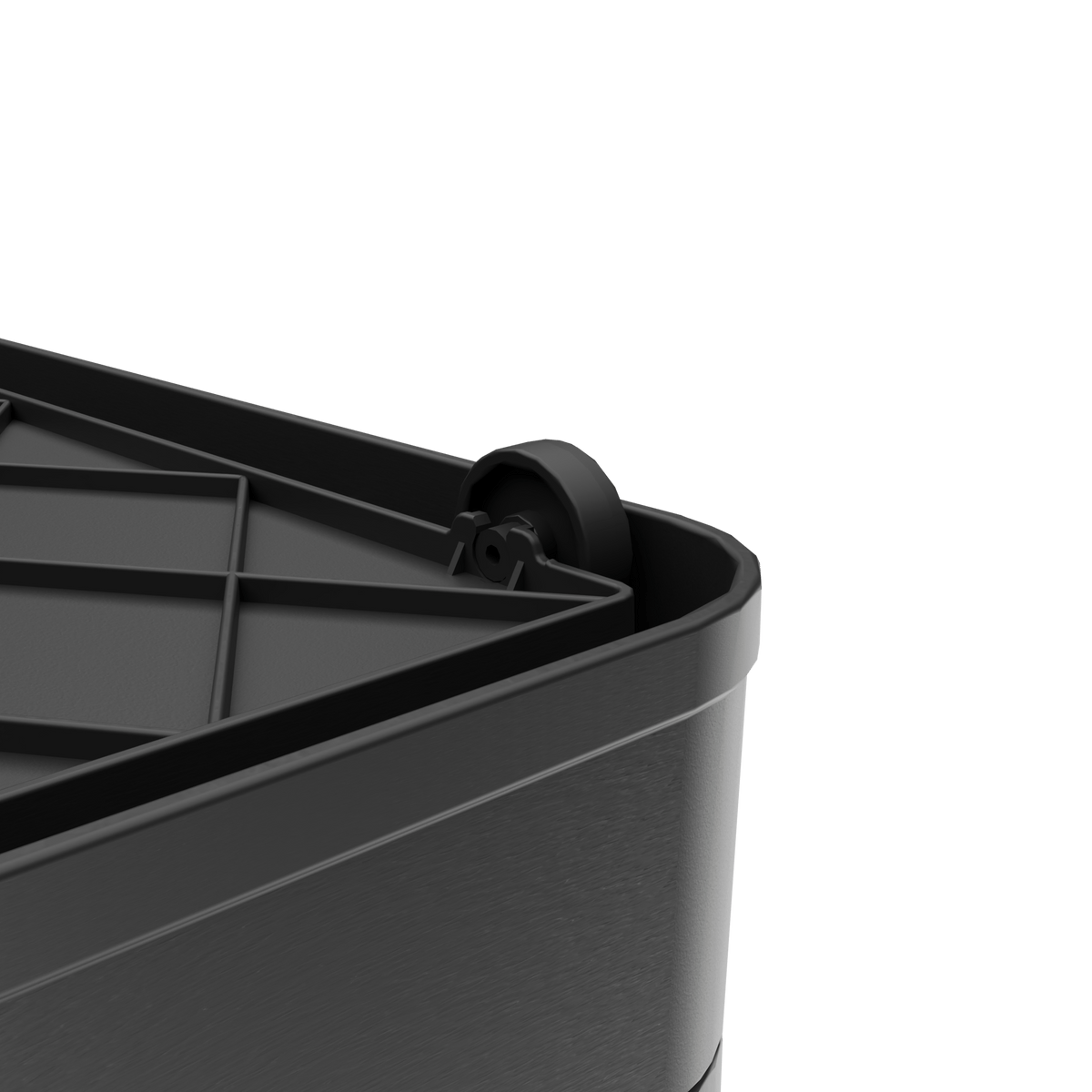 4-Pack Transparent Stackable Storage Bins with Wheels