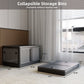 4-Pack Transparent Stackable Storage Bins with Wheels