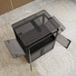 4-Pack Transparent Stackable Storage Bins with Wheels