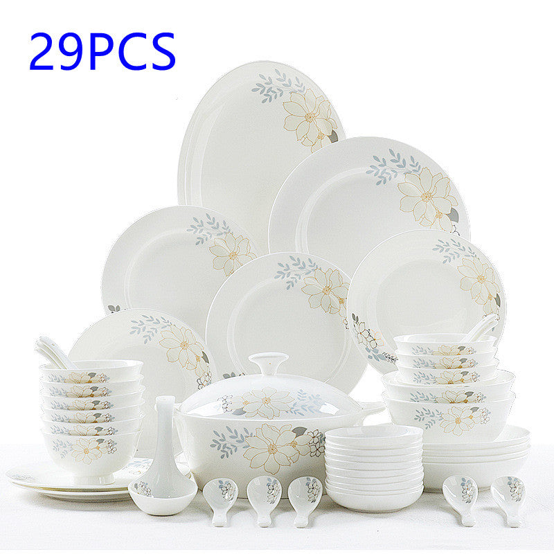 European-Style Bone China Tableware Set
