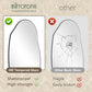 Black Asymmetrical Wall Mirror