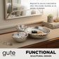 3-Cluster Bright Silver Decorative Snack Bowls
