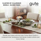 3-Cluster Bright Silver Decorative Snack Bowls