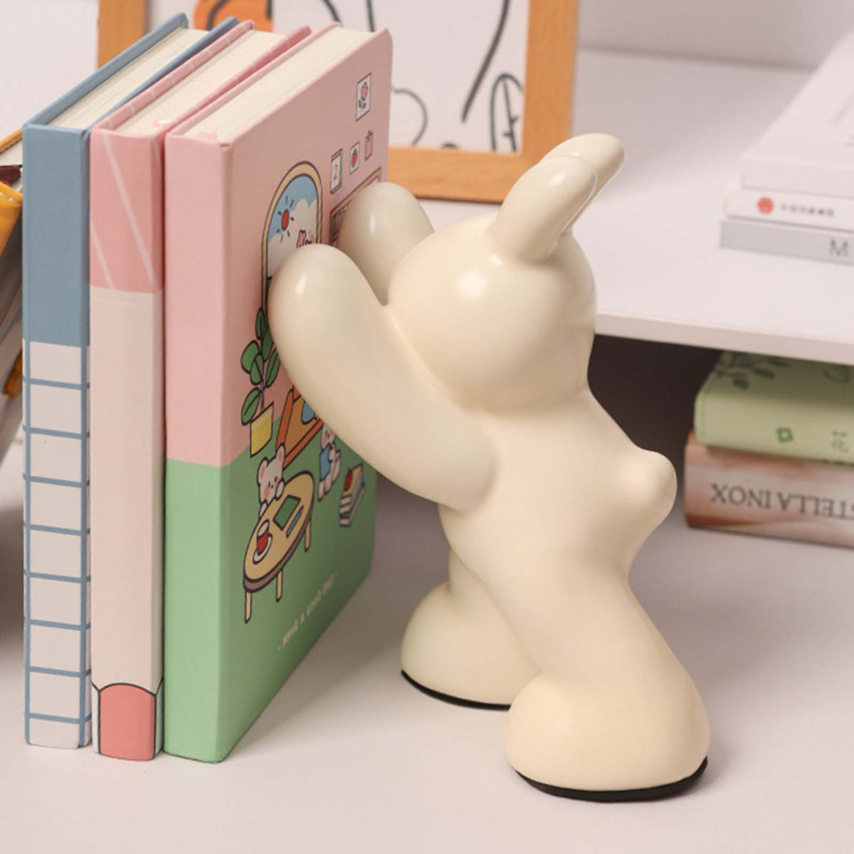Decorative Ceramic Animal Figurine Bookends
