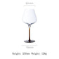 Black and Red Bow Tie Burgundy Wine Glass