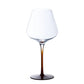 Black and Red Bow Tie Burgundy Wine Glass