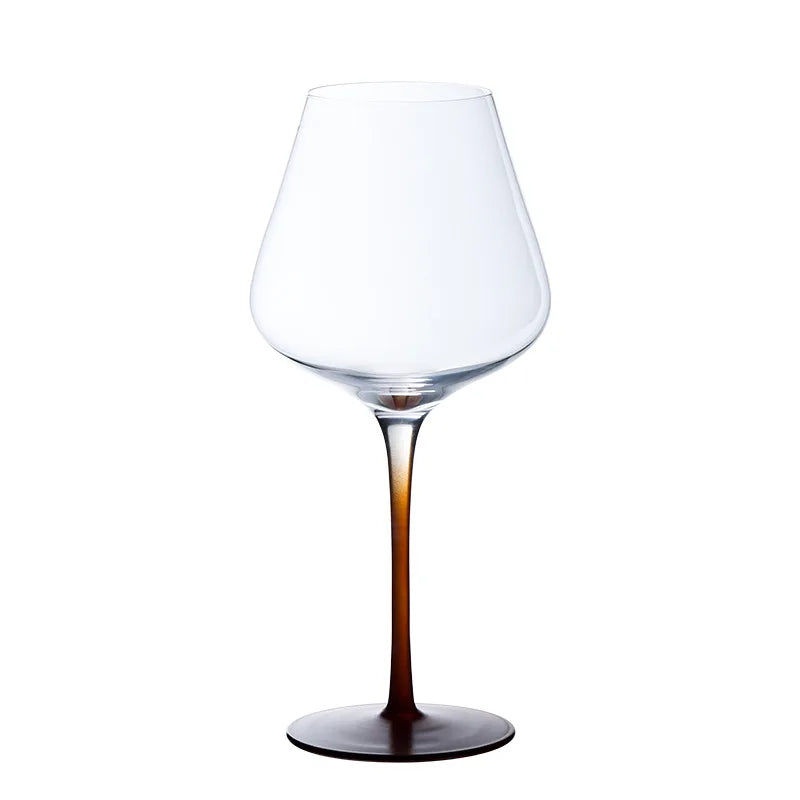 Black and Red Bow Tie Burgundy Wine Glass