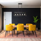 5-Light Farmhouse Rectangular Island Chandelier