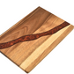 Heavy-Duty Serving Tray and Ocean Wave Epoxy Resin Wood Cutting Board