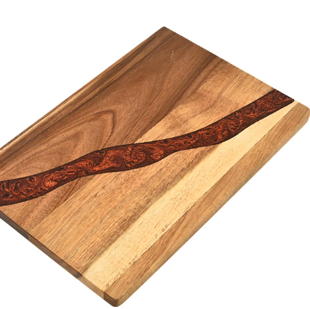 Heavy-Duty Serving Tray and Ocean Wave Epoxy Resin Wood Cutting Board