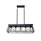 5-Light Farmhouse Rectangular Island Chandelier