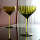 Vintage French-Style Hand-Blown Red Wine and Cocktail Glass