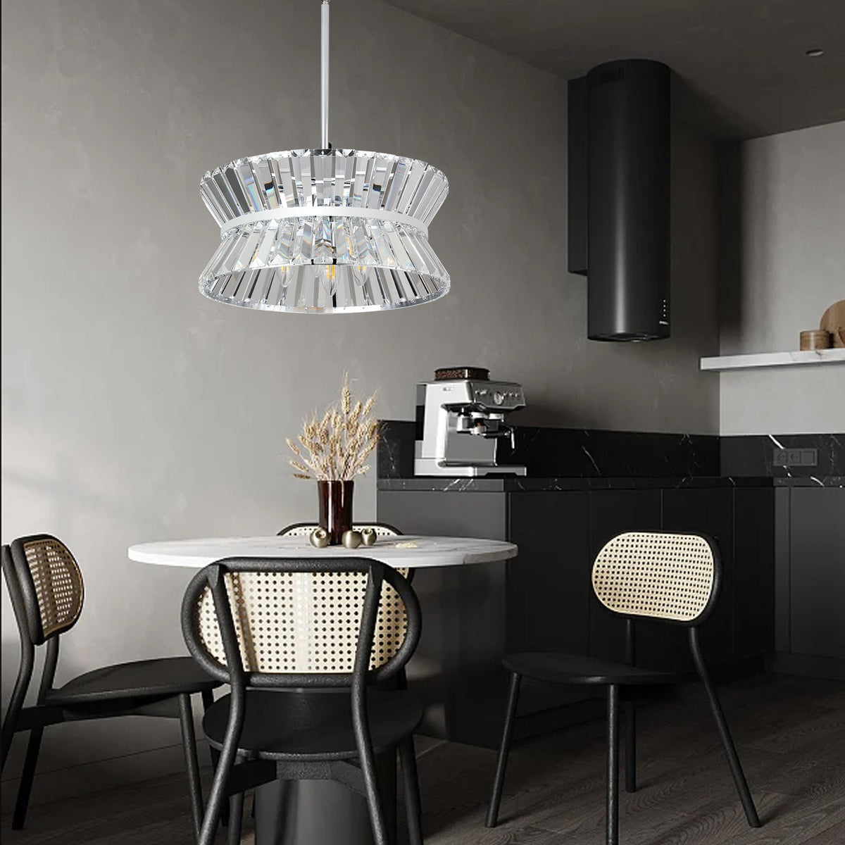 Modern Round Crystal Chandelier