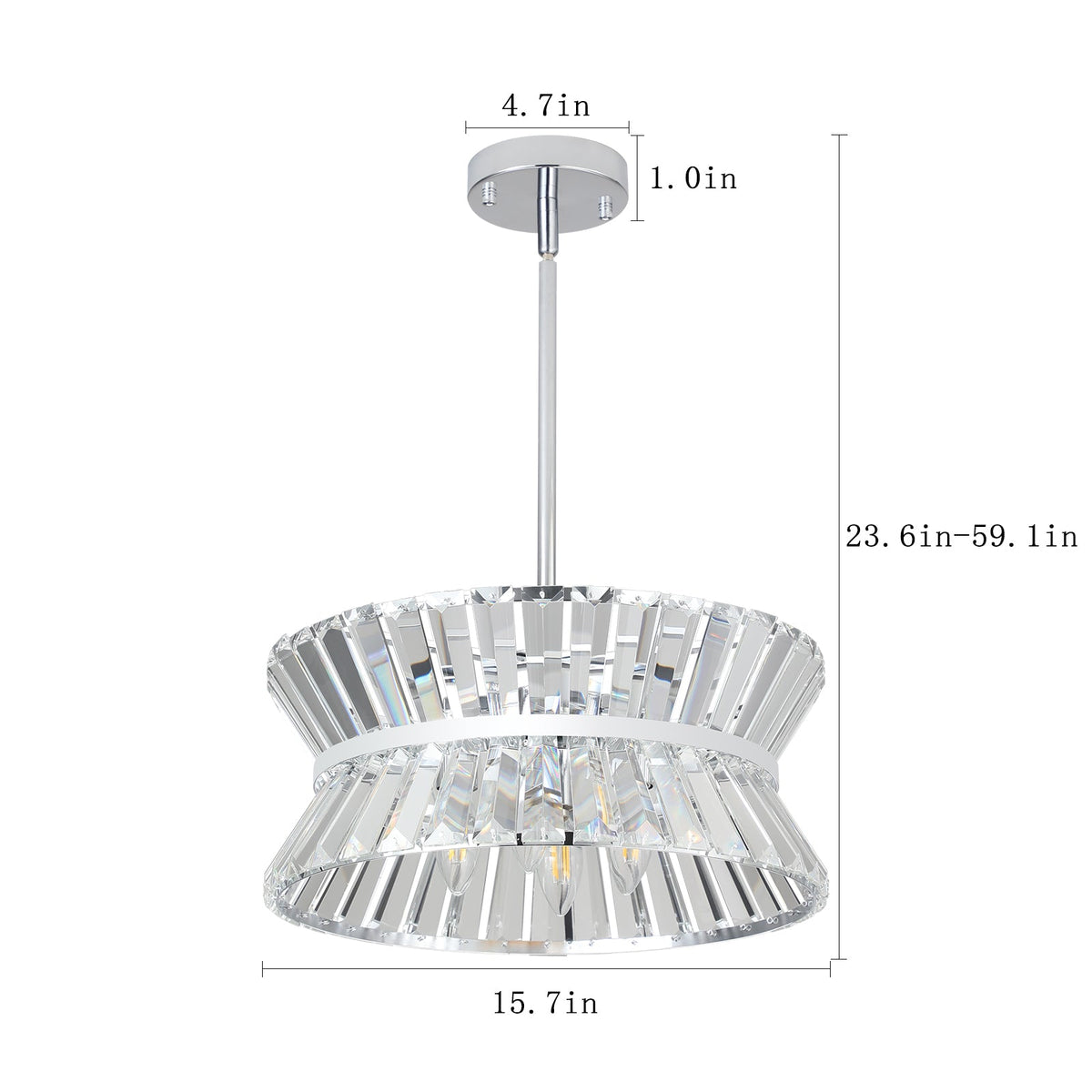 Modern Round Crystal Chandelier
