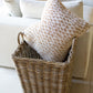Rattan Square Storage Basket on Wheels