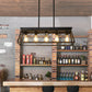 5-Light Farmhouse Rectangular Island Chandelier