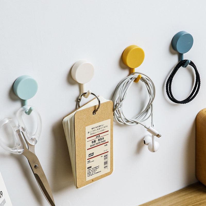 10-Piece Self-Adhesive Wall Hooks