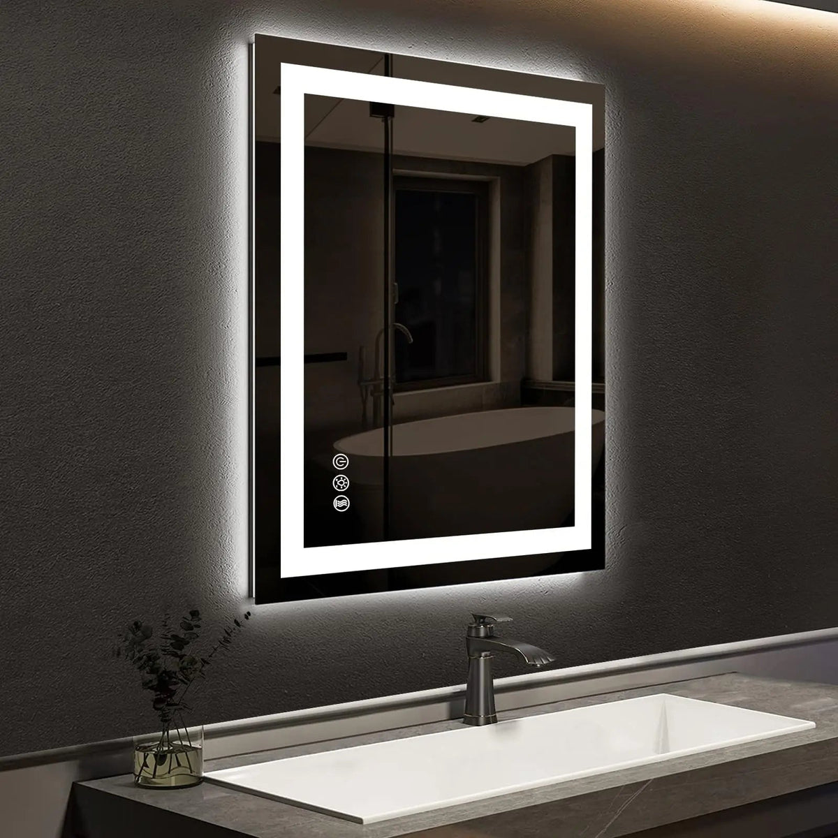 Standard Center Glow LED Bathroom Mirror