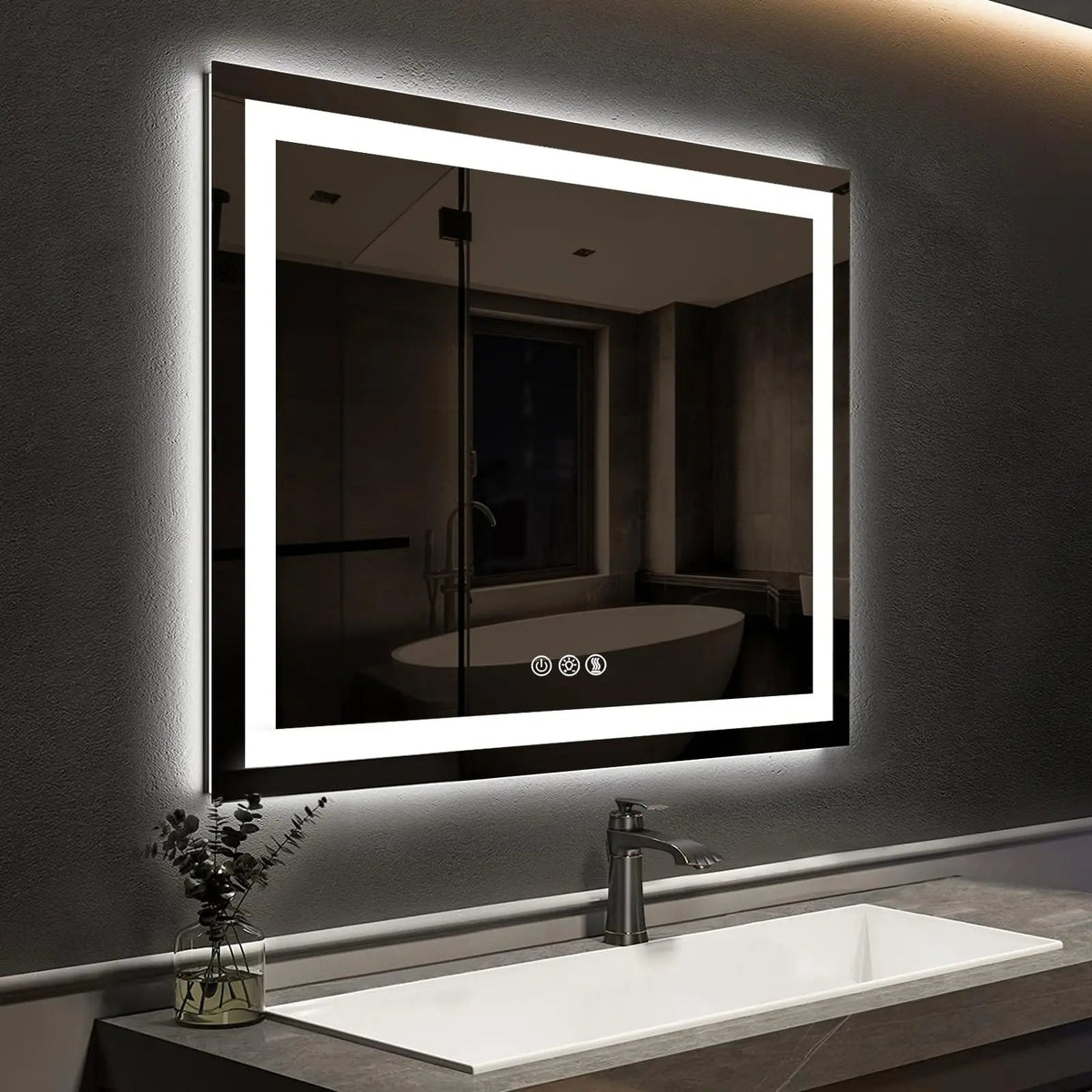 Standard Center Glow LED Bathroom Mirror