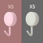 10-Piece Self-Adhesive Wall Hooks