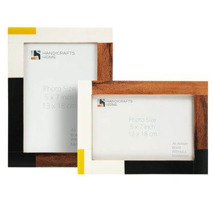 Mondrian Warm Oak Picture Frame Set of 2