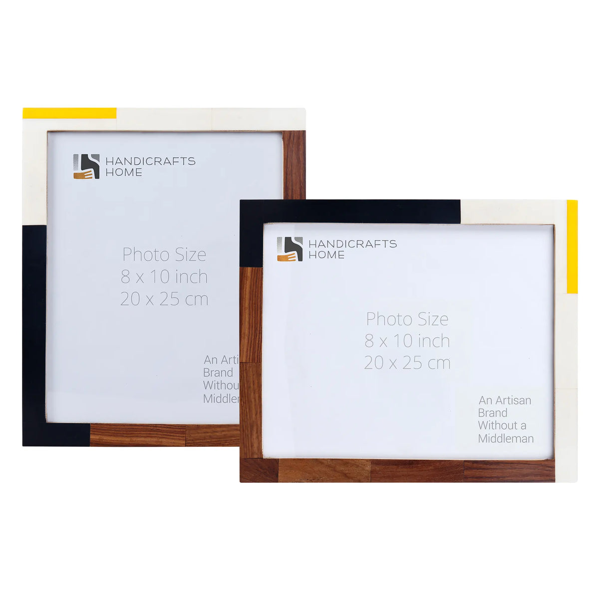 Mondrian Warm Oak Picture Frame Set of 2