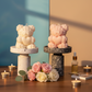 Rose Bear Candle | Handcrafted Romantic Gift