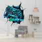 3D Game Console Wall Sticker