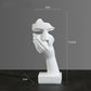 Resin Abstract Mask Sculpture for Home Décor