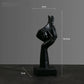 Resin Abstract Mask Sculpture for Home Décor