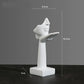 Resin Abstract Mask Sculpture for Home Décor