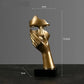 Resin Abstract Mask Sculpture for Home Décor