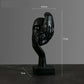 Resin Abstract Mask Sculpture for Home Décor