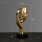 Resin Abstract Mask Sculpture for Home Décor