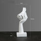 Resin Abstract Mask Sculpture for Home Décor