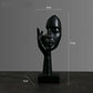 Resin Abstract Mask Sculpture for Home Décor