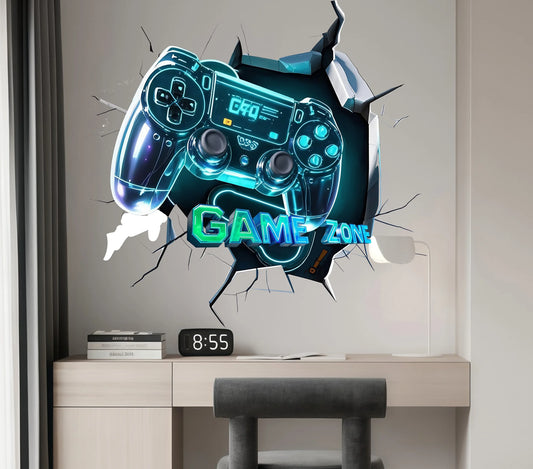 3D Game Console Wall Sticker