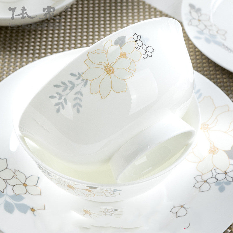 European-Style Bone China Tableware Set