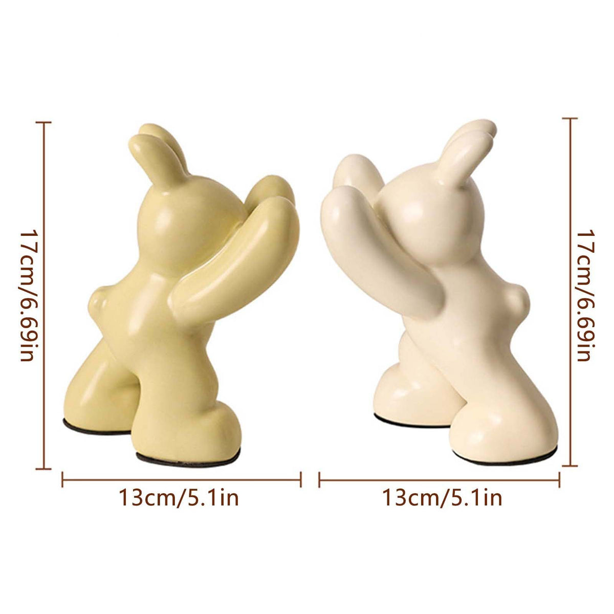 Decorative Ceramic Animal Figurine Bookends