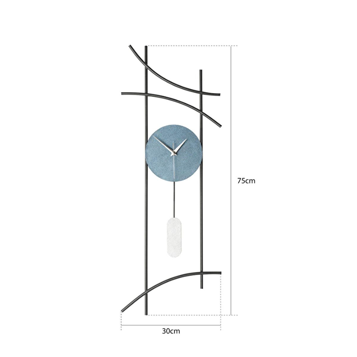 Muyika Ken Large Metal Wall Clock