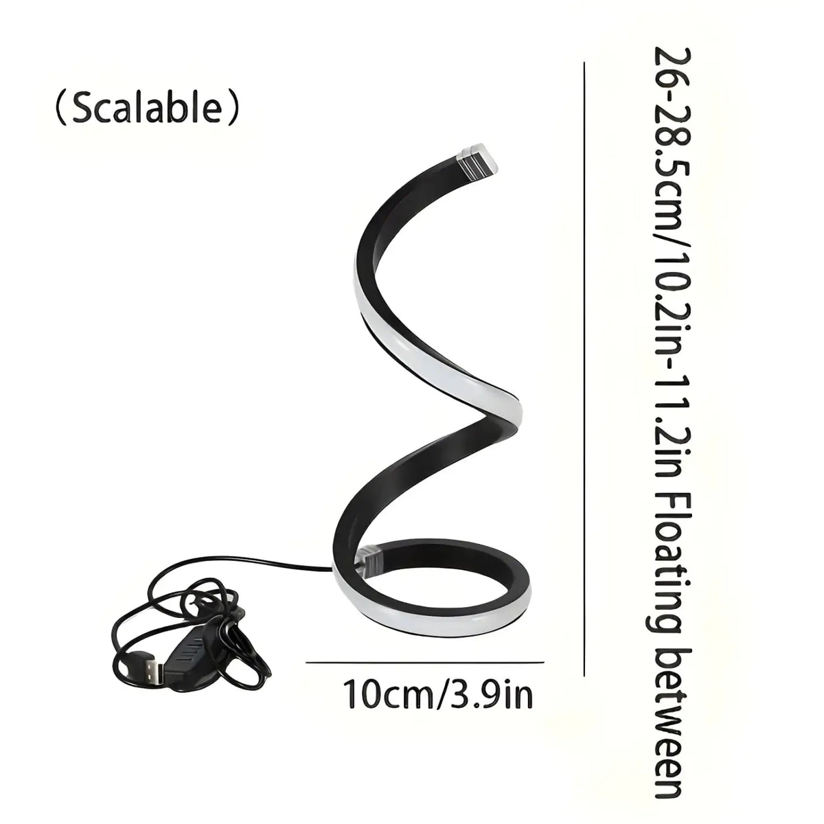 Dimmable LED Spiral Night Lamp