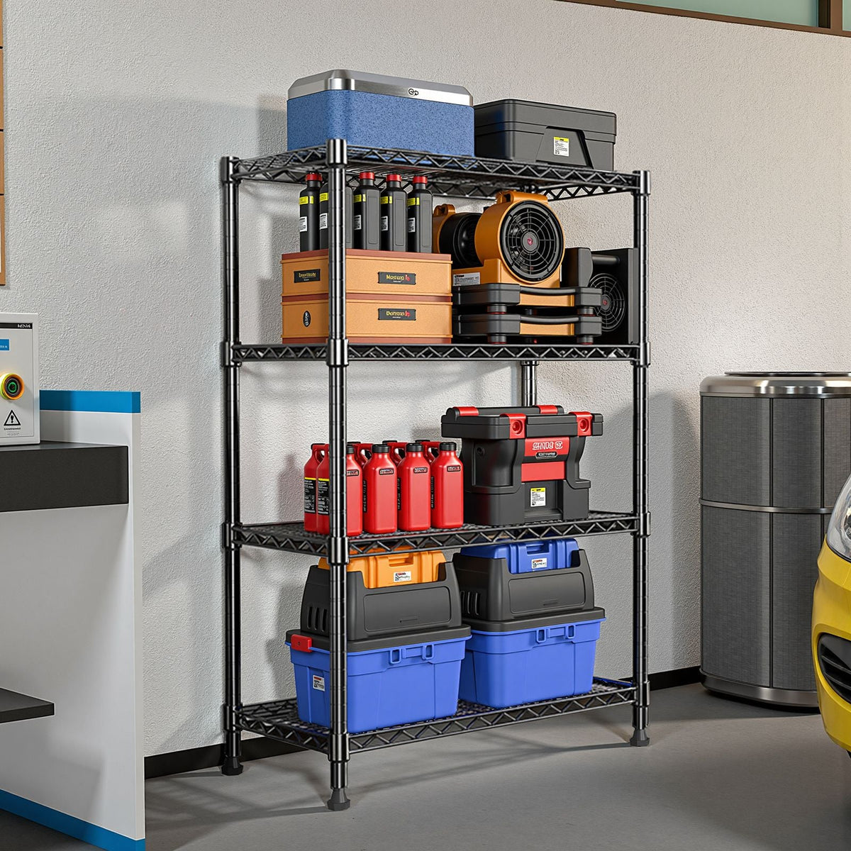 4-Tier Heavy-Duty Steel Storage Shelving Unit