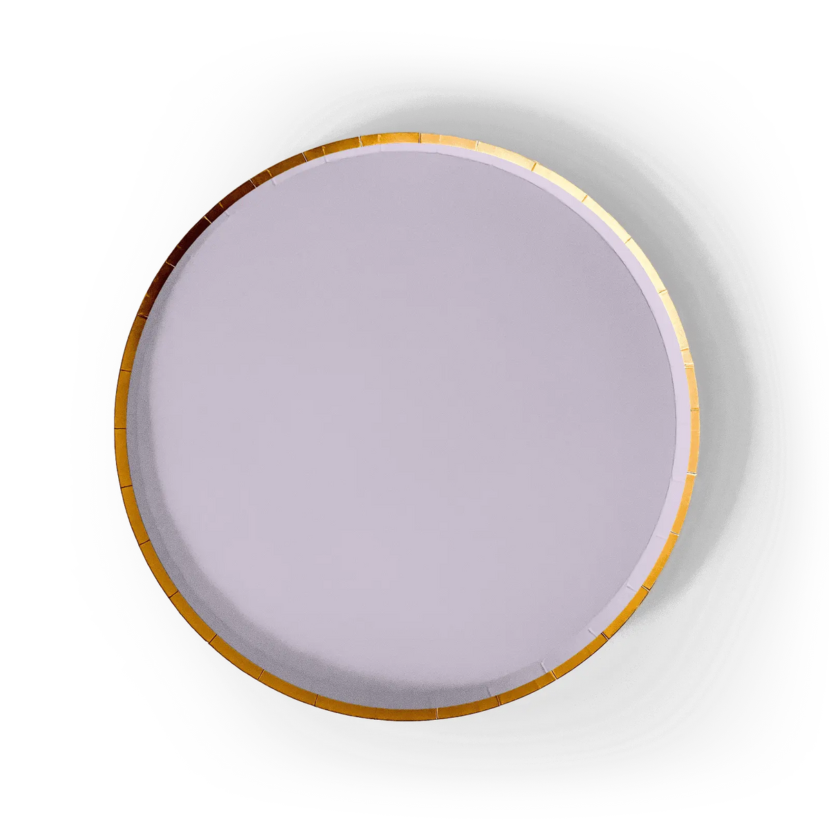 Gold and Light Pink Paper Plates (8 Pieces)