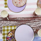 Gold and Light Pink Paper Plates (8 Pieces)