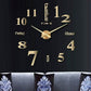 Modern Acrylic Digital Wall Clock in Brushed Steel